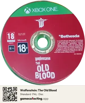 Wolfenstein: The Old Blood Xbox One, PAL disc