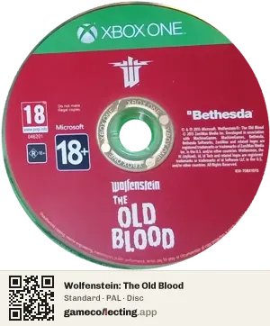 Wolfenstein: The Old Blood Xbox One, PAL disc