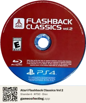 Atari Flashback Classics Vol 2 PlayStation 4, NTSC disc