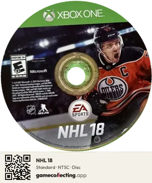 NHL 18 Xbox One, NTSC disc