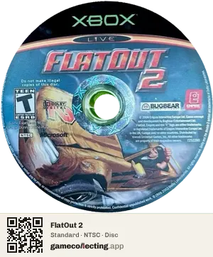 FlatOut 2 Xbox, NTSC disc