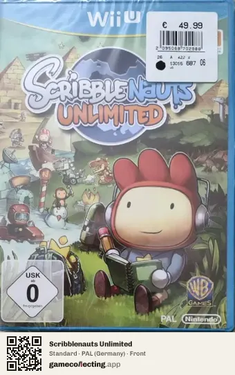Scribblenauts Unlimited Nintendo Wii U, Germany box front