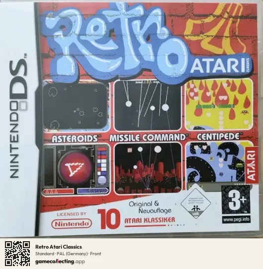 Retro Atari Classics Nintendo DS, Germany box front