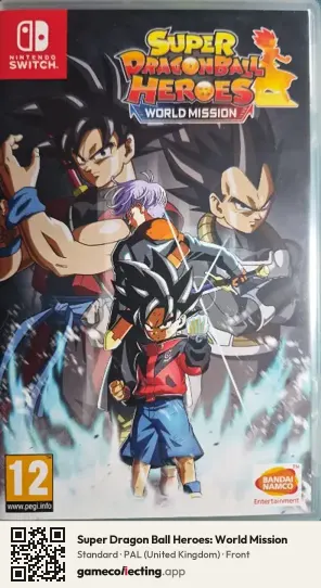 Super Dragon Ball Heroes: World Mission Nintendo Switch, United Kingdom box front