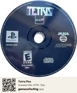 Tetris Plus PlayStation, NTSC disc