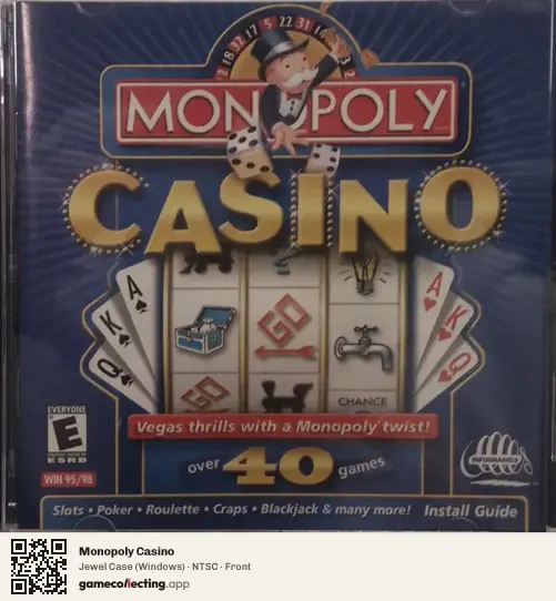 Monopoly Casino Computer, NTSC box front