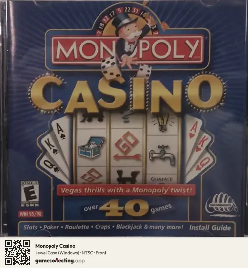 Monopoly Casino Computer, NTSC box front