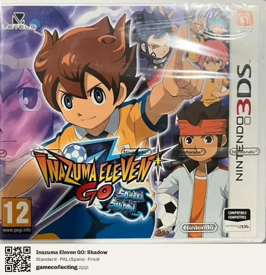 Inazuma Eleven GO: Shadow Nintendo 3DS, Spain box front