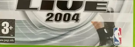 NBA Live 2004, the PEGI square on its front