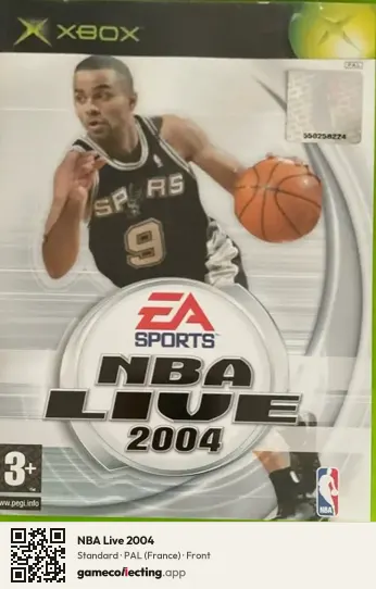 NBA Live 2004 Xbox, France box front