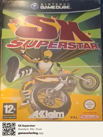 SX Superstar Nintendo GameCube, PAL box front