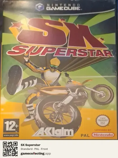 SX Superstar Nintendo GameCube, PAL box front