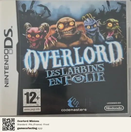 Overlord: Minions Nintendo DS, France box front