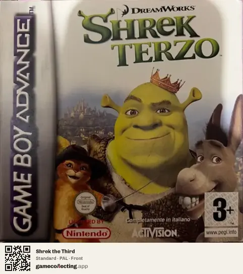 Shrek the Third Game Boy Advance, PAL box front