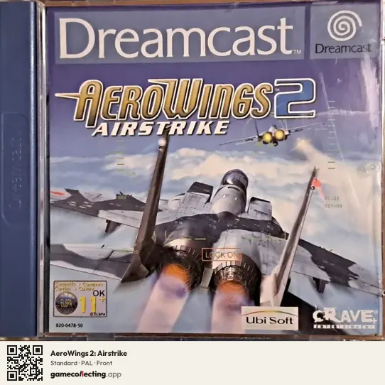 AeroWings 2: Airstrike Sega Dreamcast, PAL box front