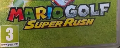 Mario Golf: Super Rush, the PEGI square on its front