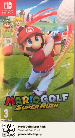 Mario Golf: Super Rush Nintendo Switch, PAL box front