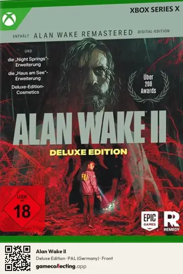 Alan Wake II Xbox Series X, Germany box front