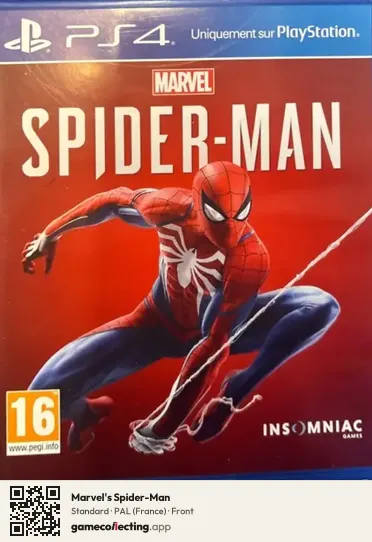 Marvel's Spider-Man PlayStation 4, France box front