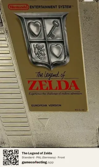 The Legend of Zelda Nintendo Entertainment System, Germany box front