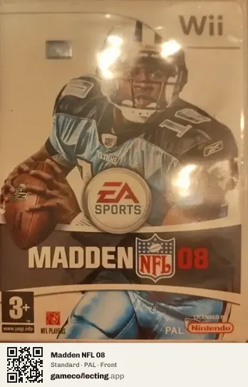 Madden NFL 08 Nintendo Wii, PAL box front