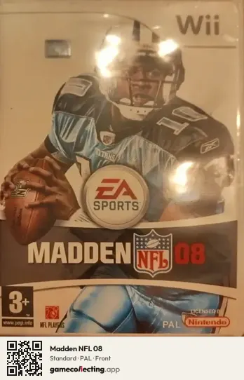 Madden NFL 08 Nintendo Wii, PAL box front