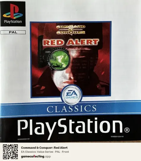 Command & Conquer: Red Alert PlayStation, PAL box front