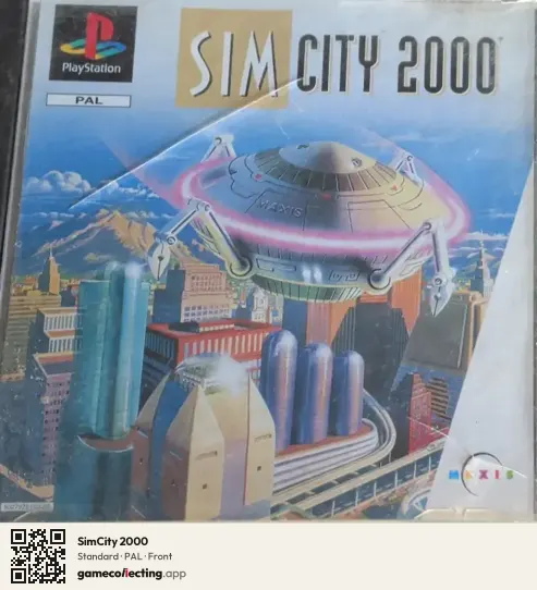 SimCity 2000 PlayStation, PAL box front