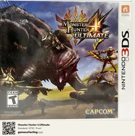 Monster Hunter 4 Ultimate Nintendo 3DS, NTSC box front