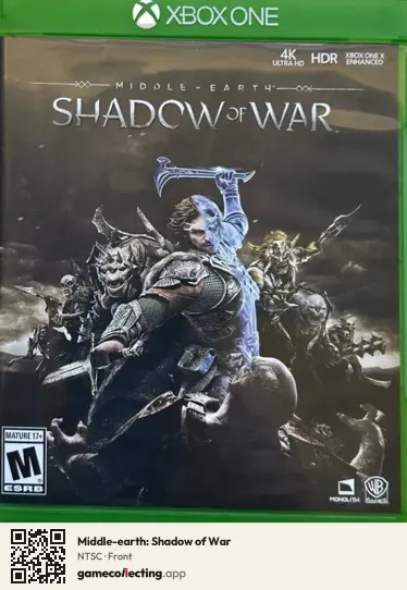 Middle-earth: Shadow of War Xbox One, NTSC box front