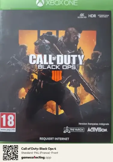 Call of Duty: Black Ops 4 Xbox One, France box front