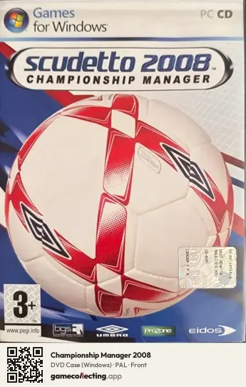 Championship Manager 2008 Computer, PAL box front
