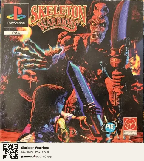 Skeleton Warriors PlayStation, PAL box front