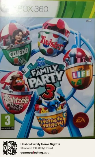 Hasbro Family Game Night 3 Xbox 360, Italy box front
