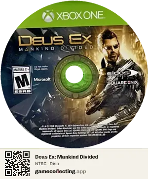 Deus Ex: Mankind Divided Xbox One, NTSC disc