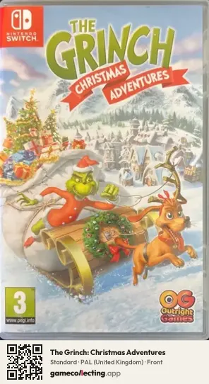The Grinch: Christmas Adventures Nintendo Switch, United Kingdom box front