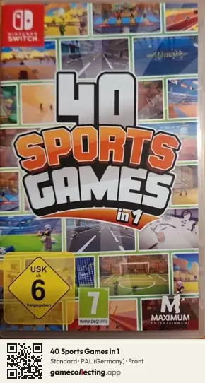 40 Sports Games in 1 Nintendo Switch, Germany box front