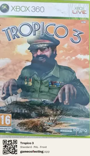 Tropico 3 Xbox 360, PAL box front