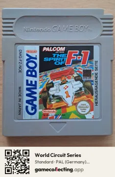 World Circuit Series Game Boy, PAL cartridge label