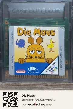 Die Maus Game Boy Color, PAL cartridge label