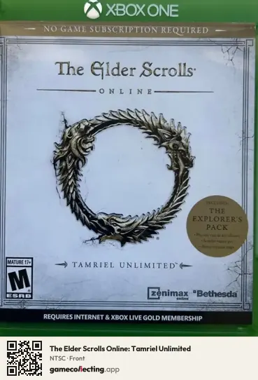 The Elder Scrolls Online: Tamriel Unlimited Xbox One, NTSC box front