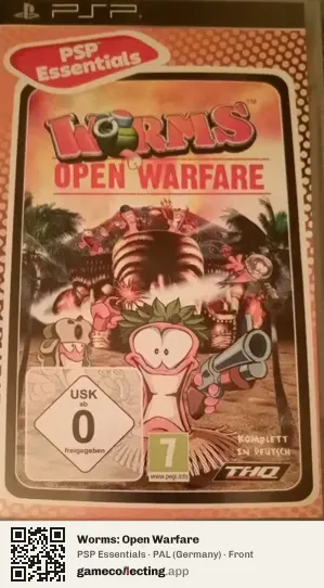 Worms: Open Warfare PlayStation Portable, Germany box front