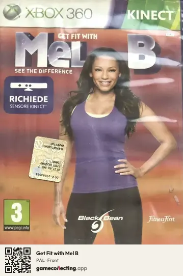 Get Fit with Mel B Xbox 360, PAL box front