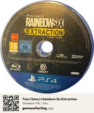 Tom Clancy's Rainbow Six Extraction PlayStation 4, PAL disc