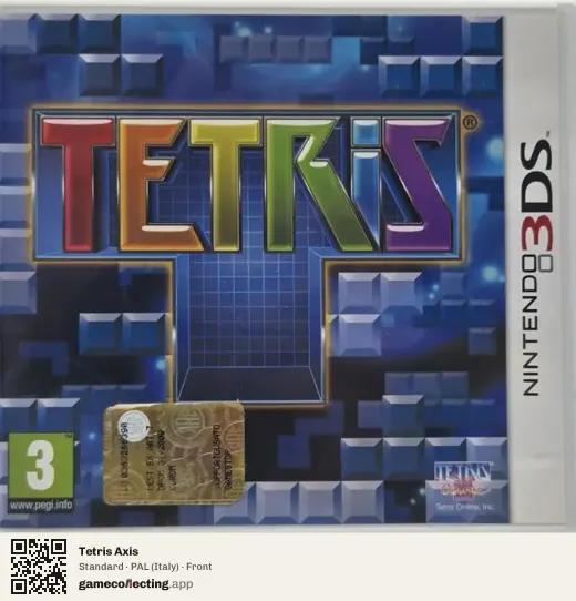 Tetris Axis Nintendo 3DS, Italy box front