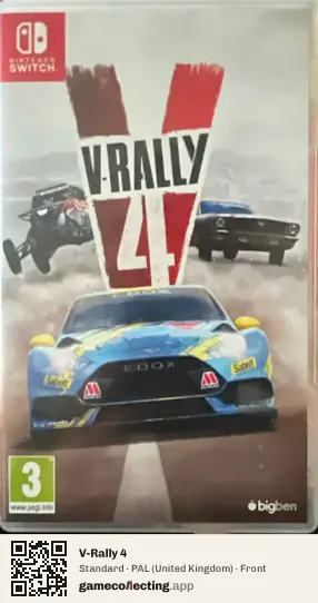 V-Rally 4 Nintendo Switch, United Kingdom box front