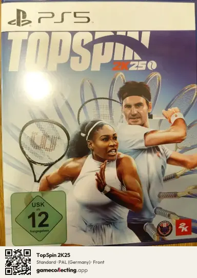 TopSpin 2K25 PlayStation 5, Germany box front