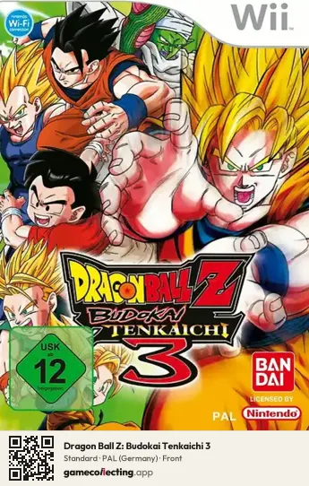 Dragon Ball Z: Budokai Tenkaichi 3 Nintendo Wii, Germany box front