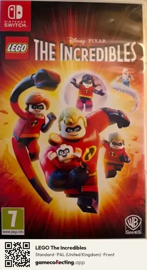 LEGO The Incredibles Nintendo Switch, United Kingdom box front