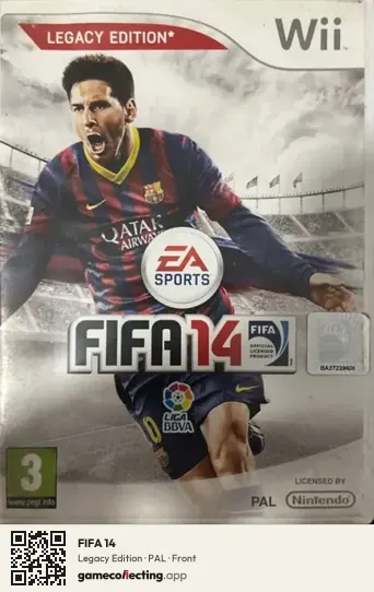 FIFA 14 Nintendo Wii, PAL box front